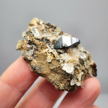 Blue Anatase & Quartz Cluster 24g, RARE Crystal Specimen