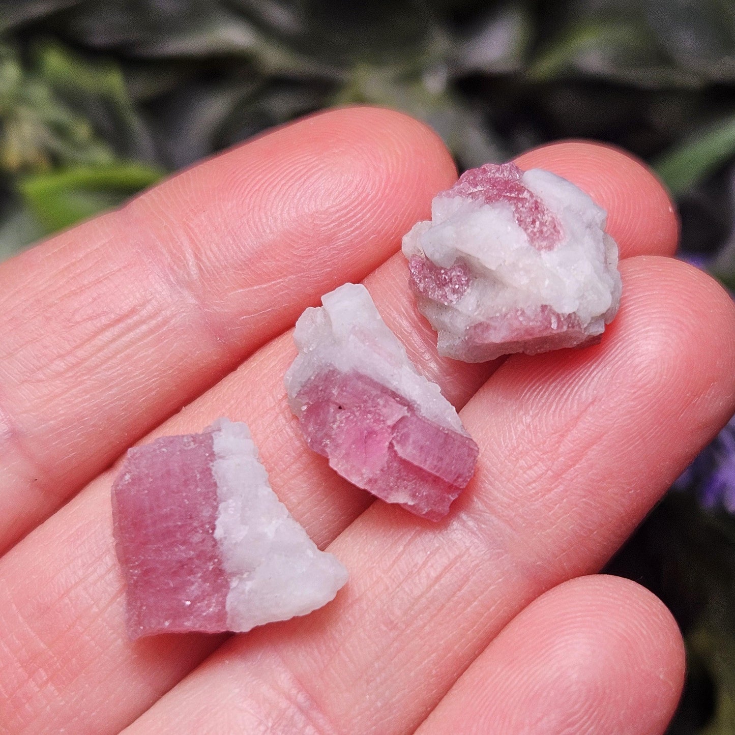 Pink Tourmaline & Quartz, Raw Crystal from Brazil