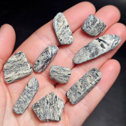 Phenacite from Norway in Gneiss Matrix, Polished Norwegian Phenakite Crystal Specimen (2 to 4 grams)