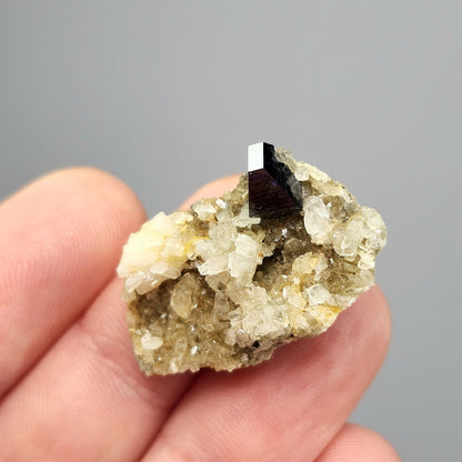 Blue Anatase & Quartz Cluster 4.6g, RARE Crystal Specimen