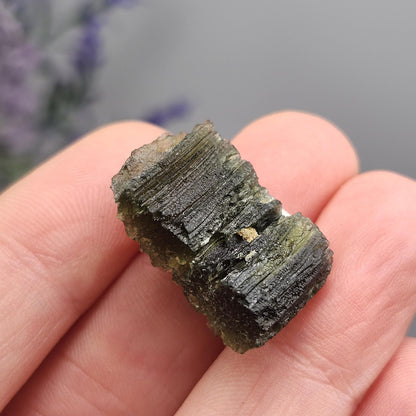 Genuine Moldavite Specimen 3.6g, Authentic Raw Moldavite Crystal