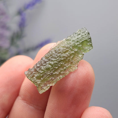 Genuine Moldavite Specimen 1.8g, Authentic Raw Moldavite Crystal