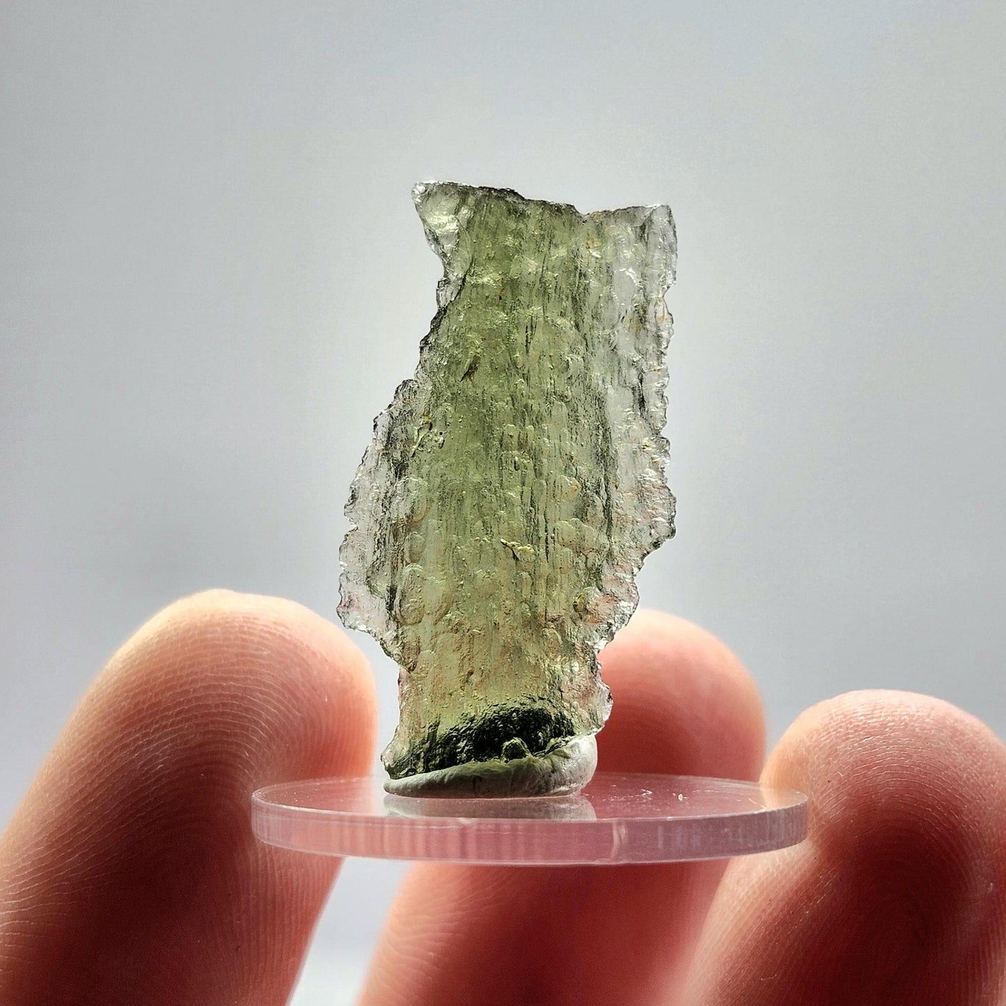 Genuine Moldavite Specimen 1.8g, Authentic Raw Moldavite Crystal