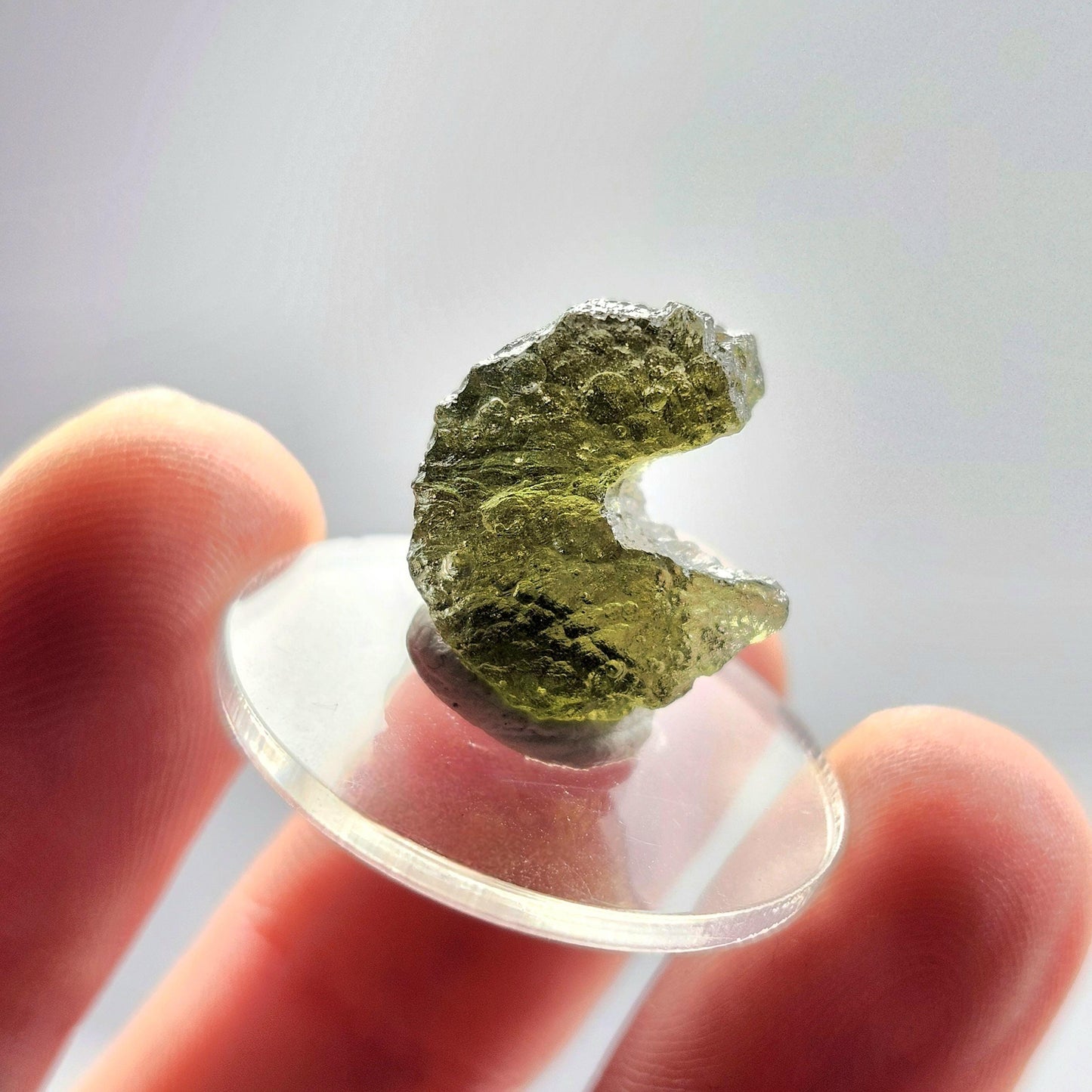 Genuine Moldavite Specimen 2.2g, Authentic Raw Moldavite Crystal