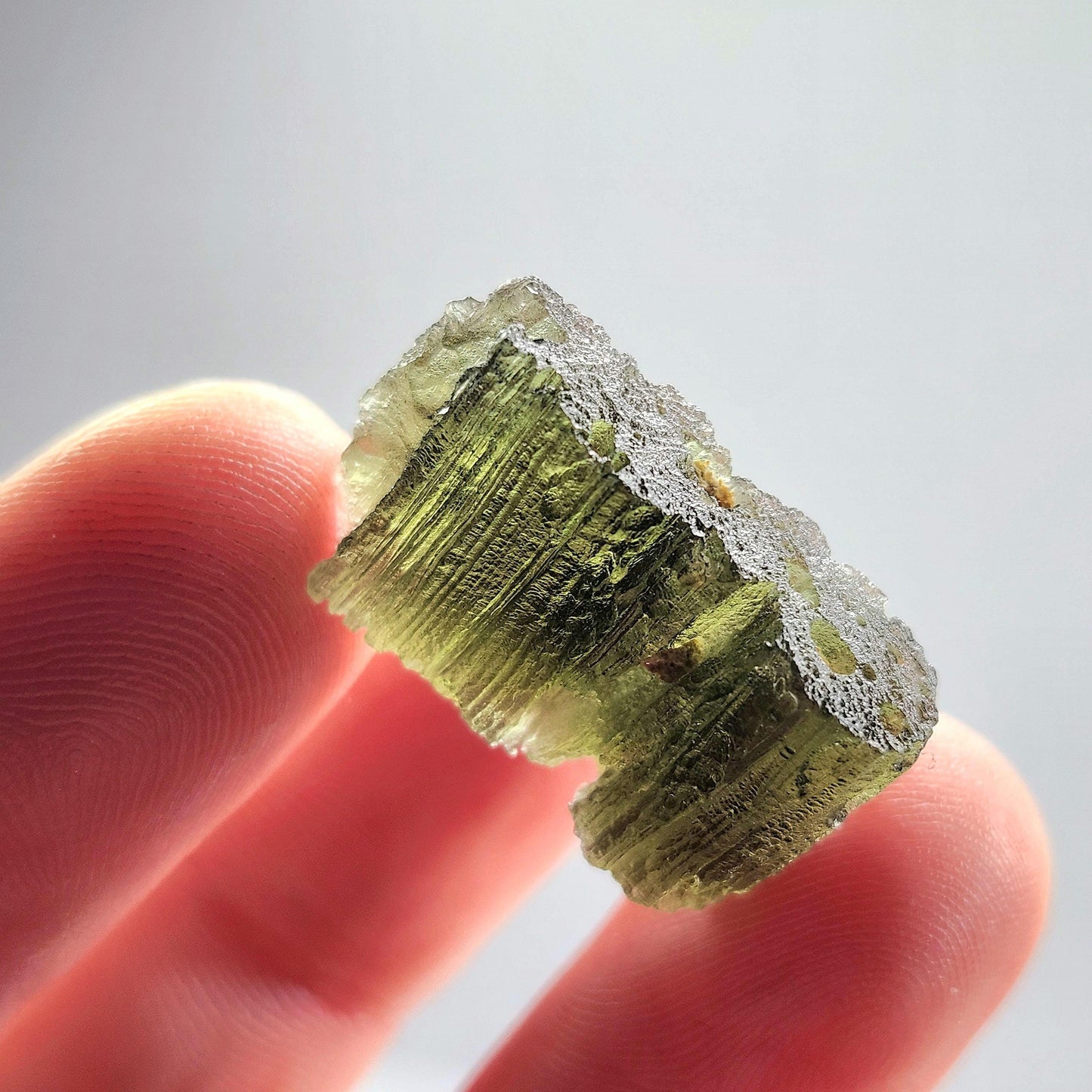 Genuine Moldavite Specimen 3.6g, Authentic Raw Moldavite Crystal