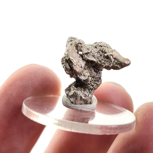 Native Silver Nugget 3.2g with Natural HOLE, Michigan Silver Ore