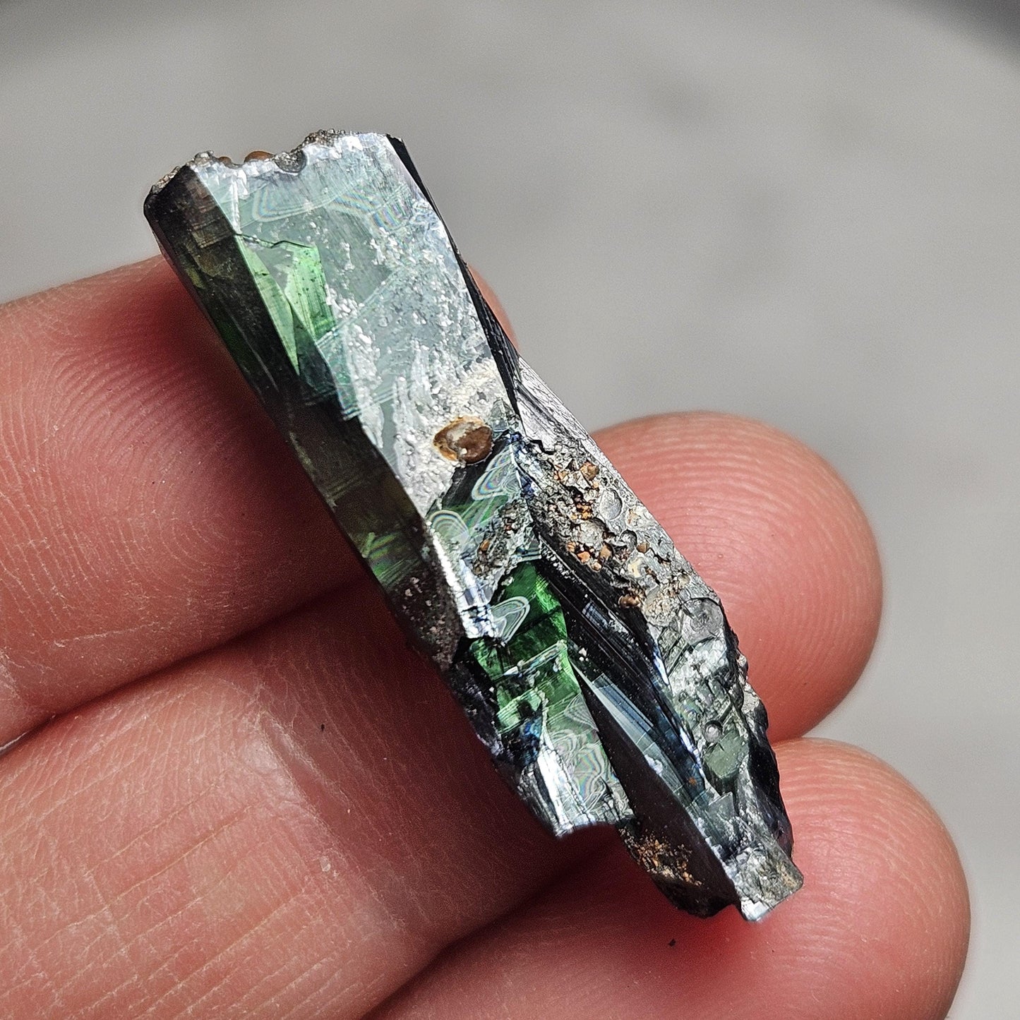 Vivianite Crystal Specimen, 3.5g Terminated Crystal