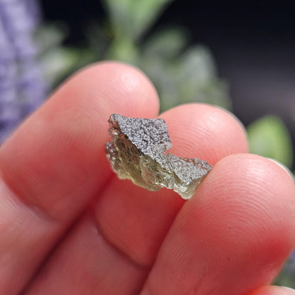 Moldavite Angel Chiming Tektite .62g, Genuine Moldavite