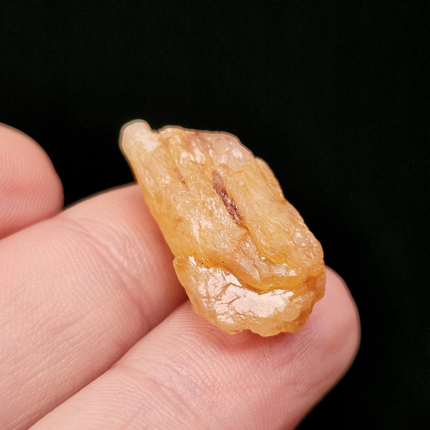 Golden Phenacite Crystal 4g, Nigerian Phenakite Specimen