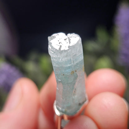Terminated Aquamarine Crystal Pendant