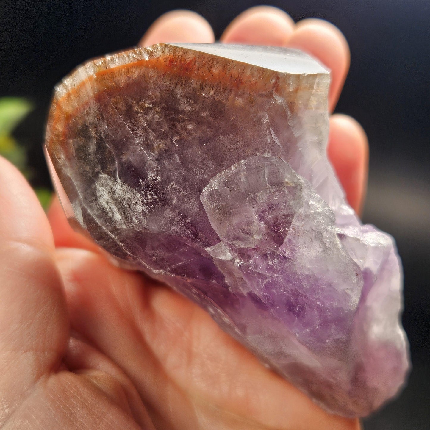 Red Capped Thunder Bay Amethyst from Canada, 199g