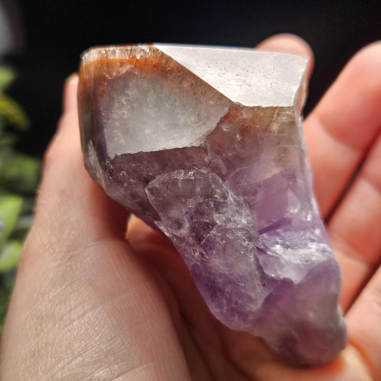 Red Capped Thunder Bay Amethyst from Canada, 199g