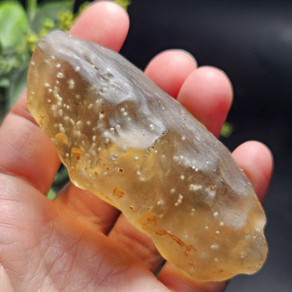 Libyan Desert Glass Specimen 81g, Raw Libyan Gold Tektite Crystal