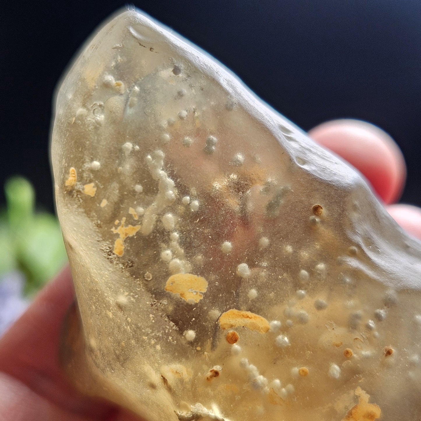 Libyan Desert Glass Specimen 81g, Raw Libyan Gold Tektite Crystal