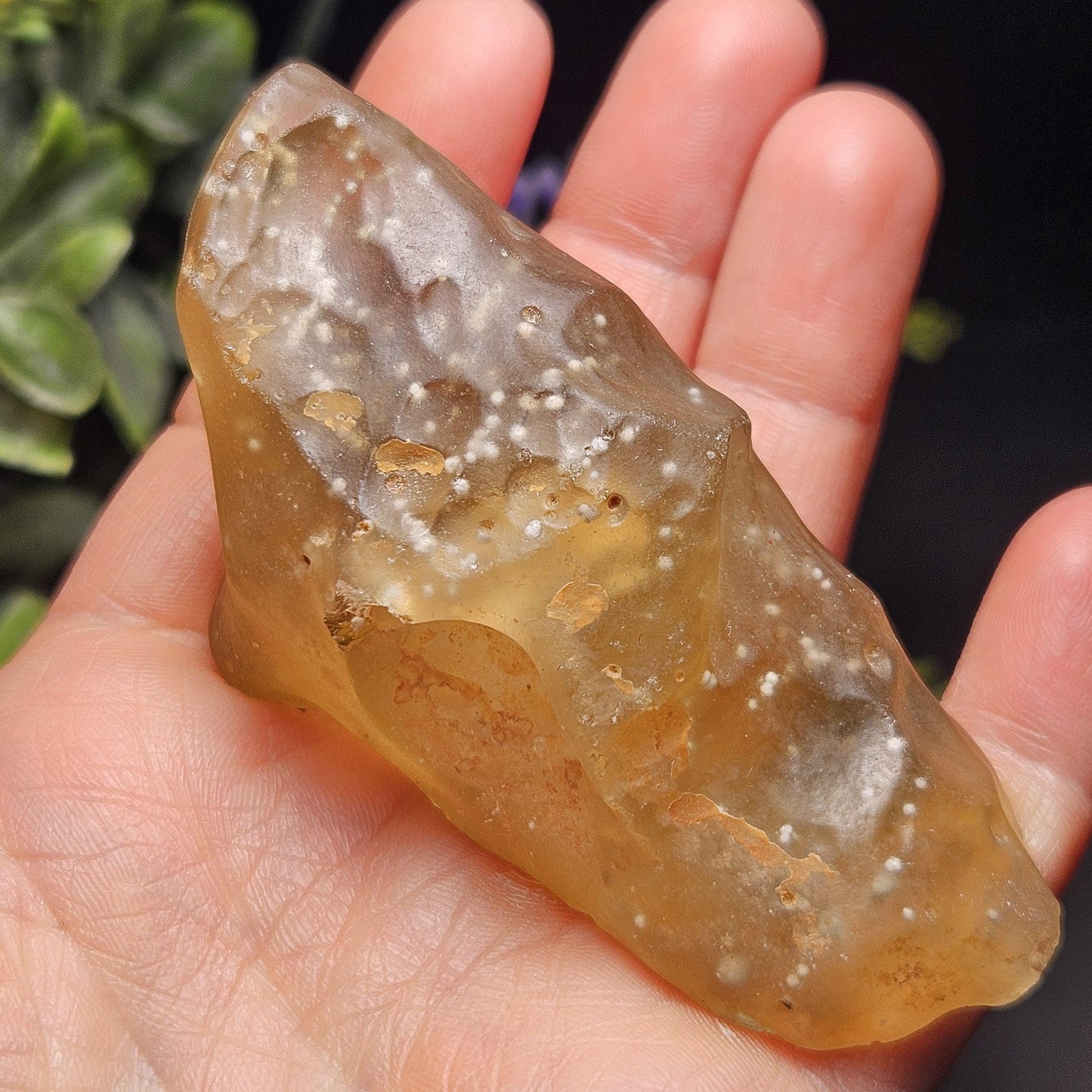 Libyan Desert Glass Specimen 81g, Raw Libyan Gold Tektite Crystal