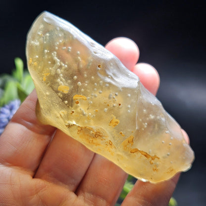 Libyan Desert Glass Specimen 81g, Raw Libyan Gold Tektite Crystal