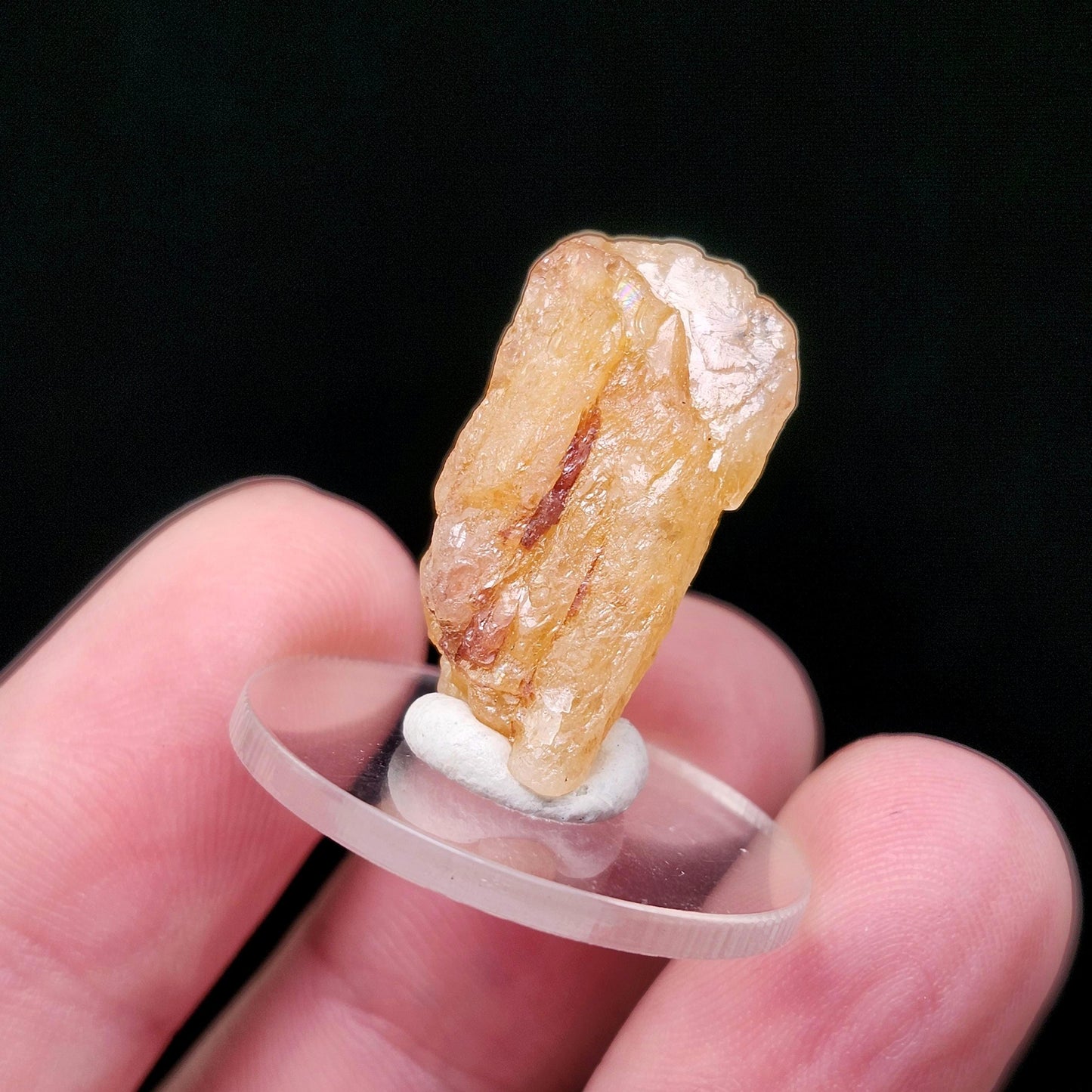 Golden Phenacite Crystal 4g, Nigerian Phenakite Specimen