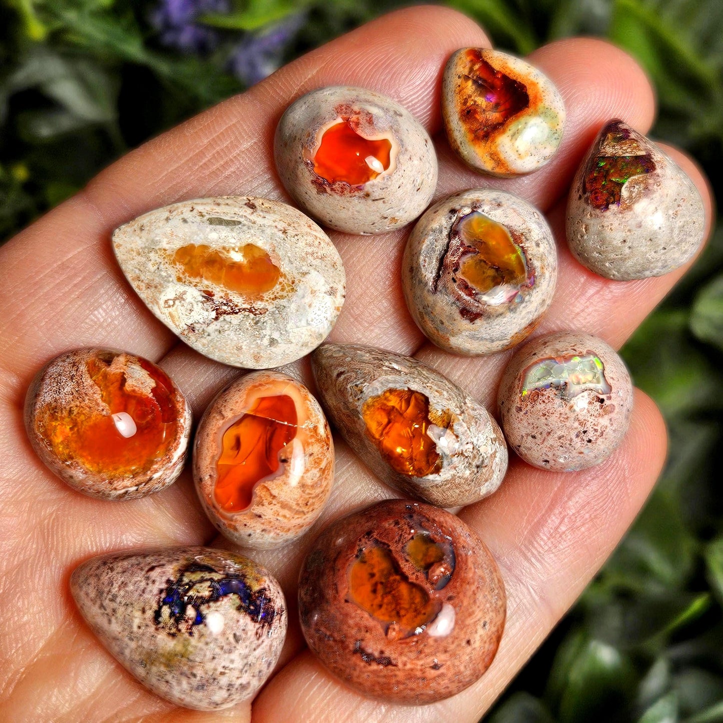 Mexican Fire Opal Crystal, Fire Opal Cabochon