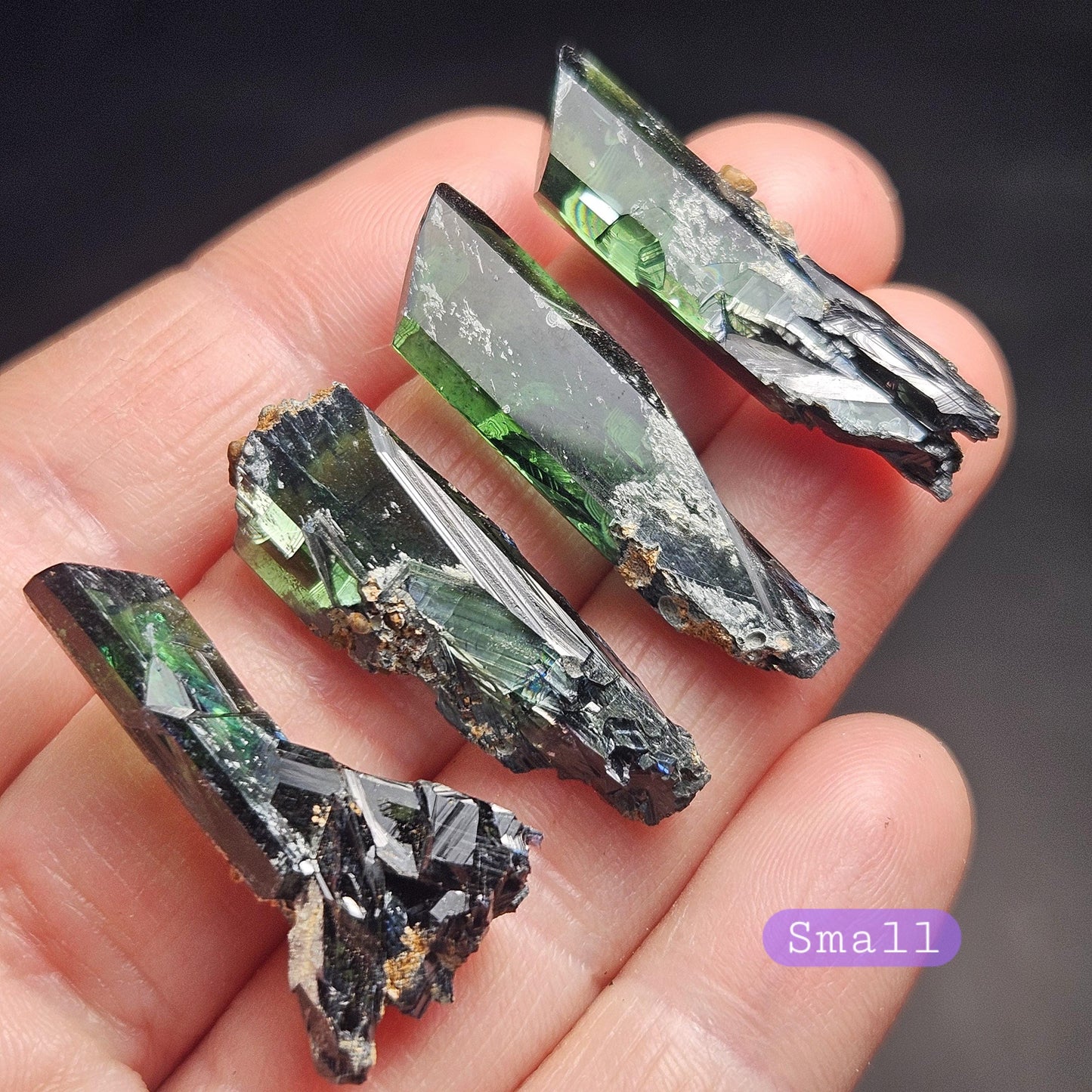 Terminated Vivianite Crystal, High