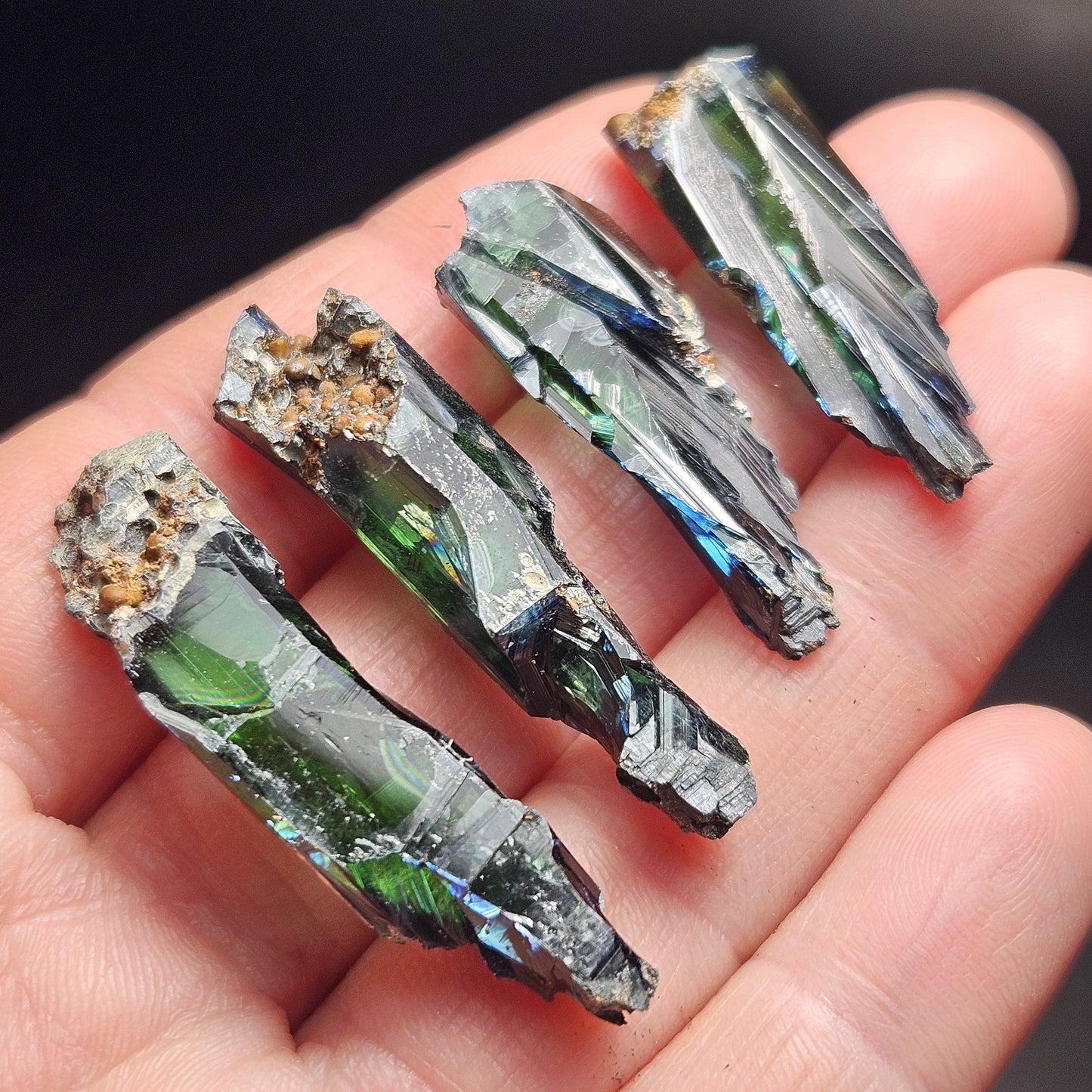 Terminated Vivianite Crystal, High