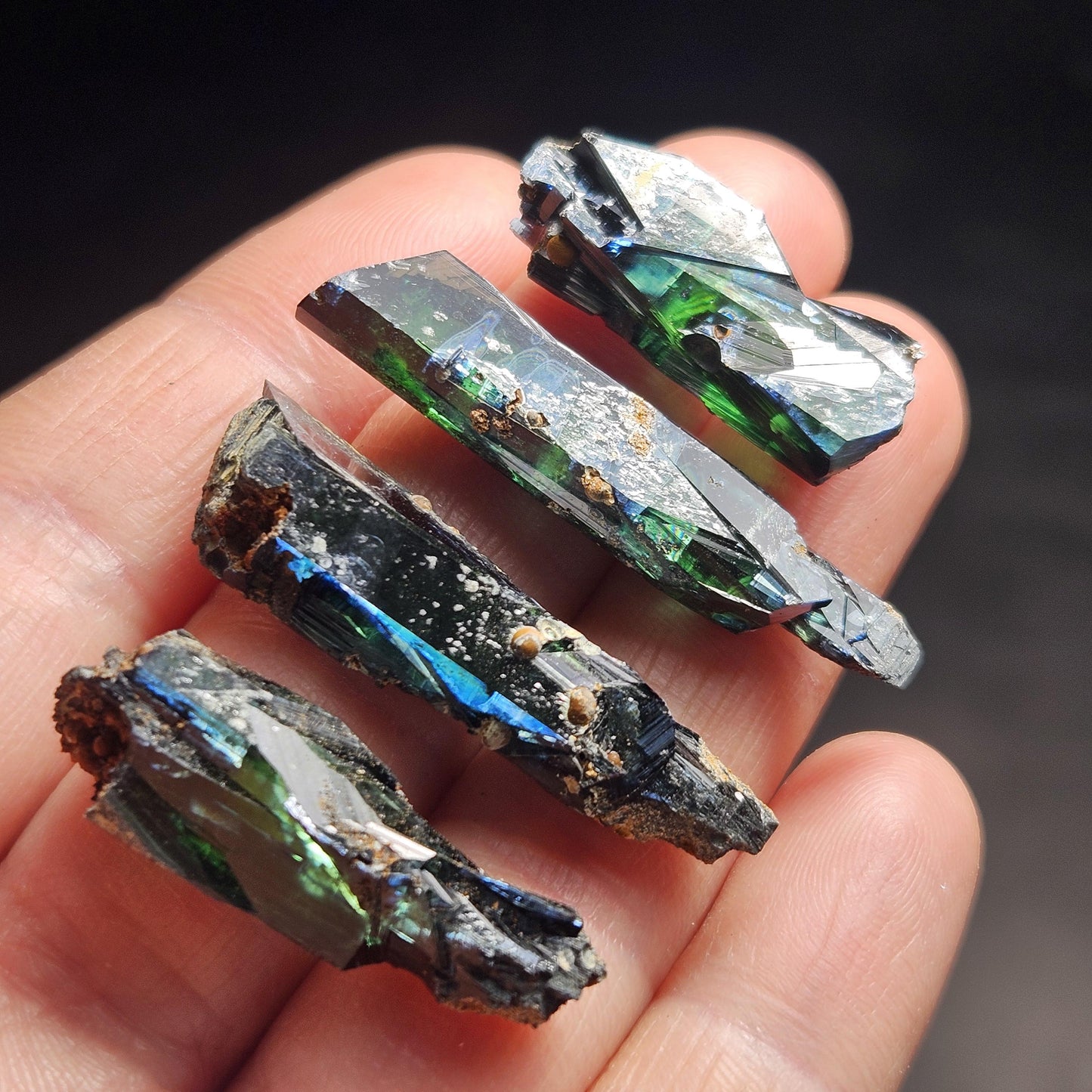 Terminated Vivianite Crystal, High