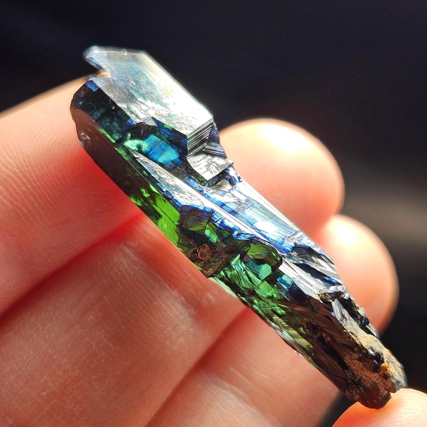 Terminated Vivianite Crystal, High