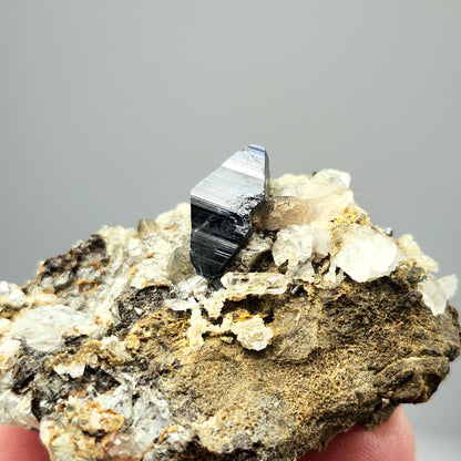 Blue Anatase & Quartz Cluster 24g, RARE Crystal Specimen