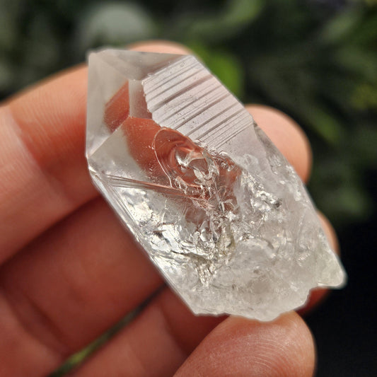 Lightning Struck Quartz Crystal, Raw Striated Quartz