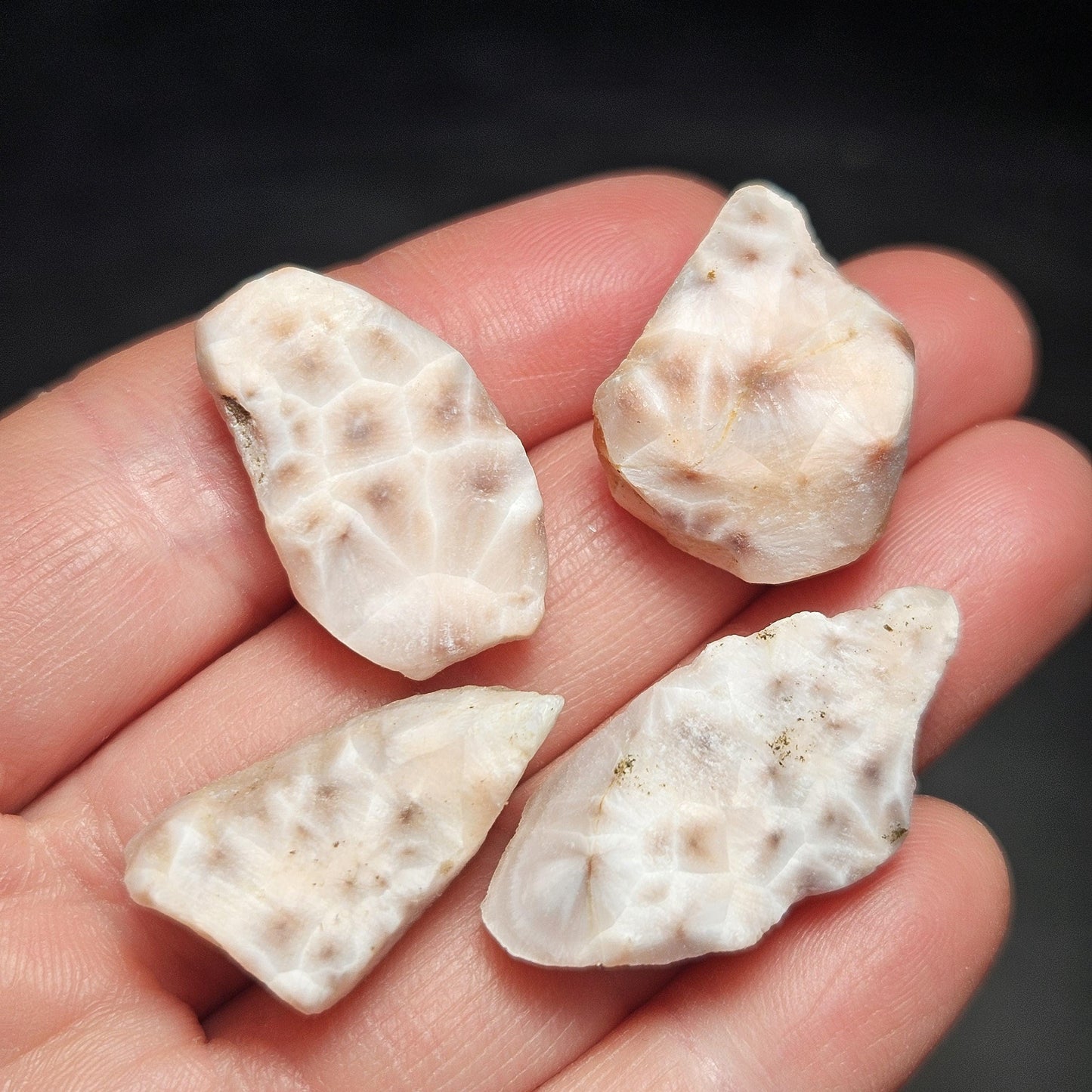 Pink Natrolite Crystal, (.75