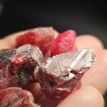 Pink Rhodonite Raw Crystal, Natural Rough Gemstone from Brazil