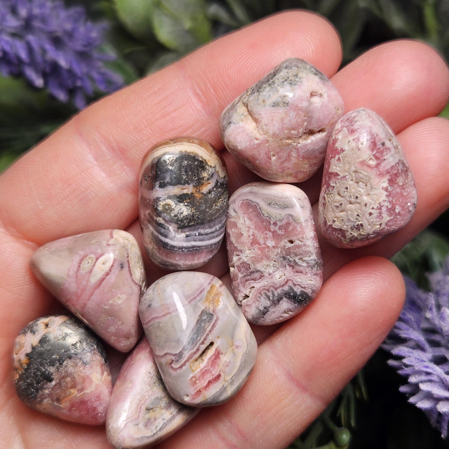 Rhodochrosite Tumbled Crystal, Natural Rhodochrosite