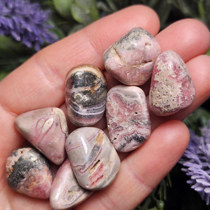 Rhodochrosite Tumbled Crystal, Natural Rhodochrosite