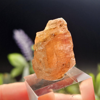 Raw Pink Topaz Crystal 13.9g, Bicolored Topaz, Ouro Preto, Brazil