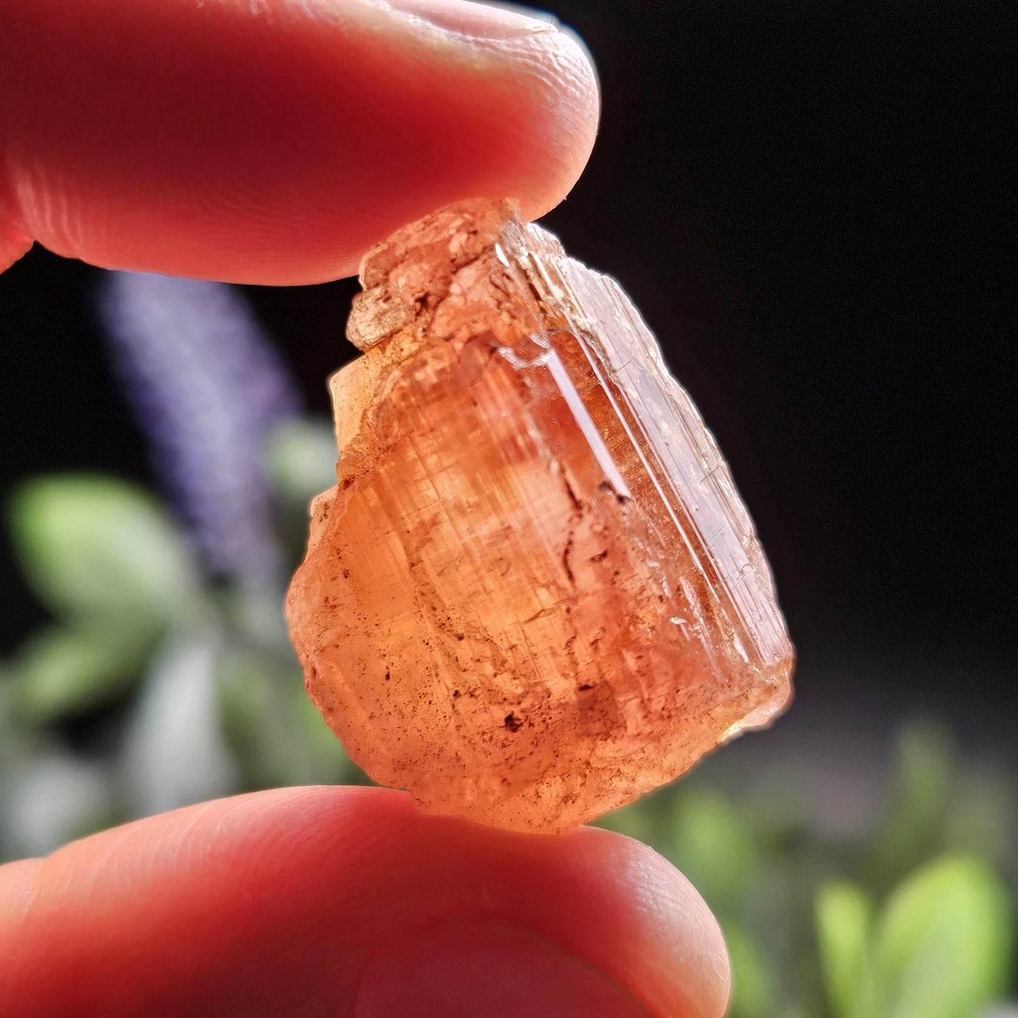 Raw Pink Topaz Crystal 13.9g, Bicolored Topaz, Ouro Preto, Brazil