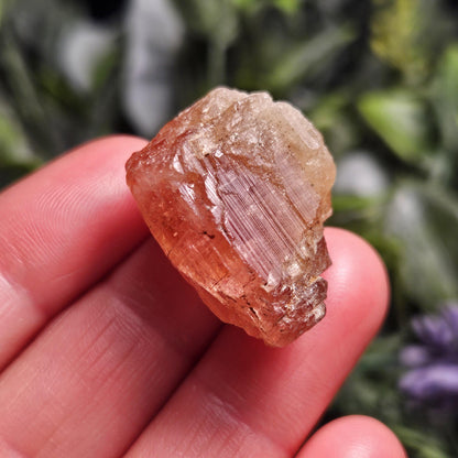 Raw Pink Topaz Crystal 13.9g, Bicolored Topaz, Ouro Preto, Brazil