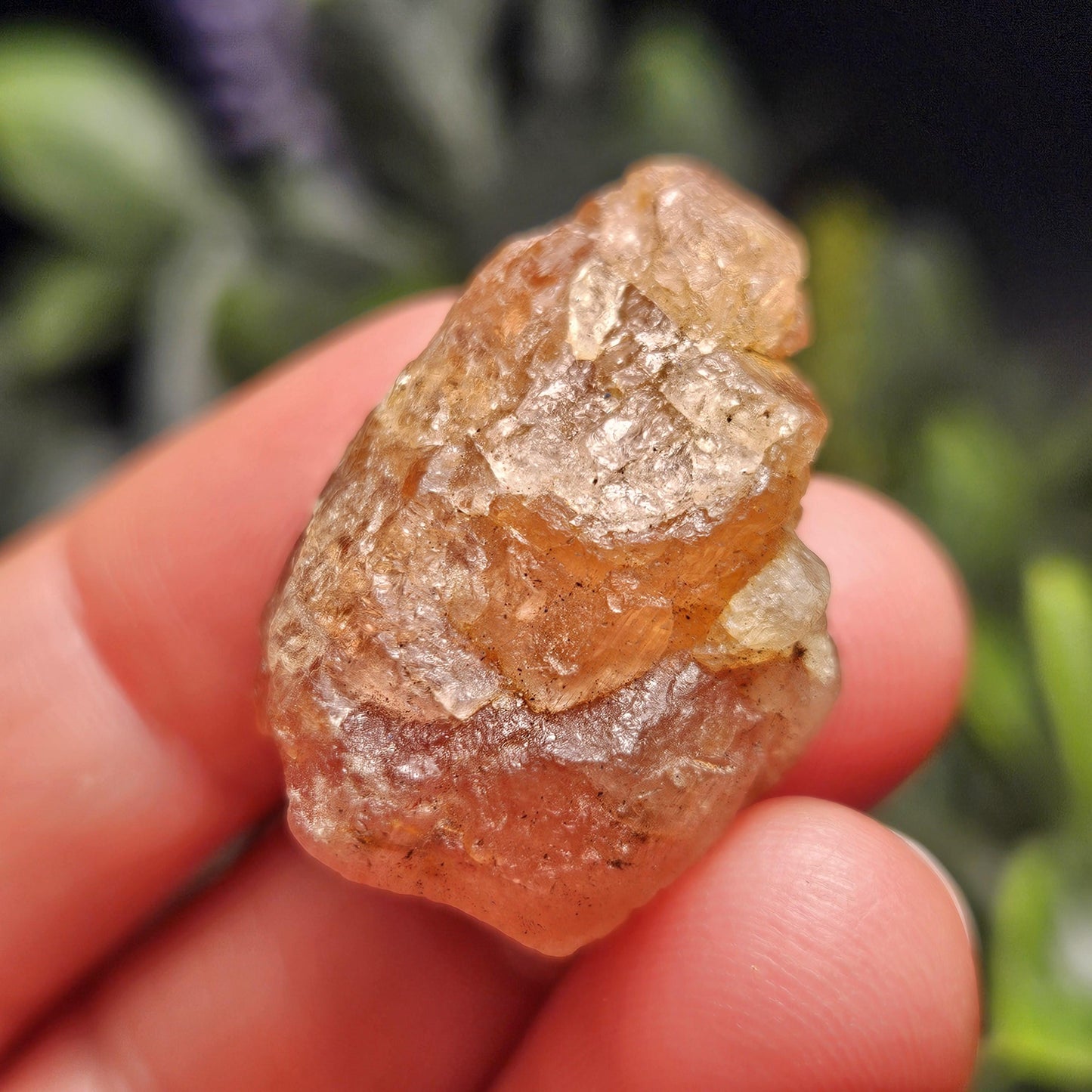 Raw Pink Topaz Crystal 13.9g, Bicolored Topaz, Ouro Preto, Brazil