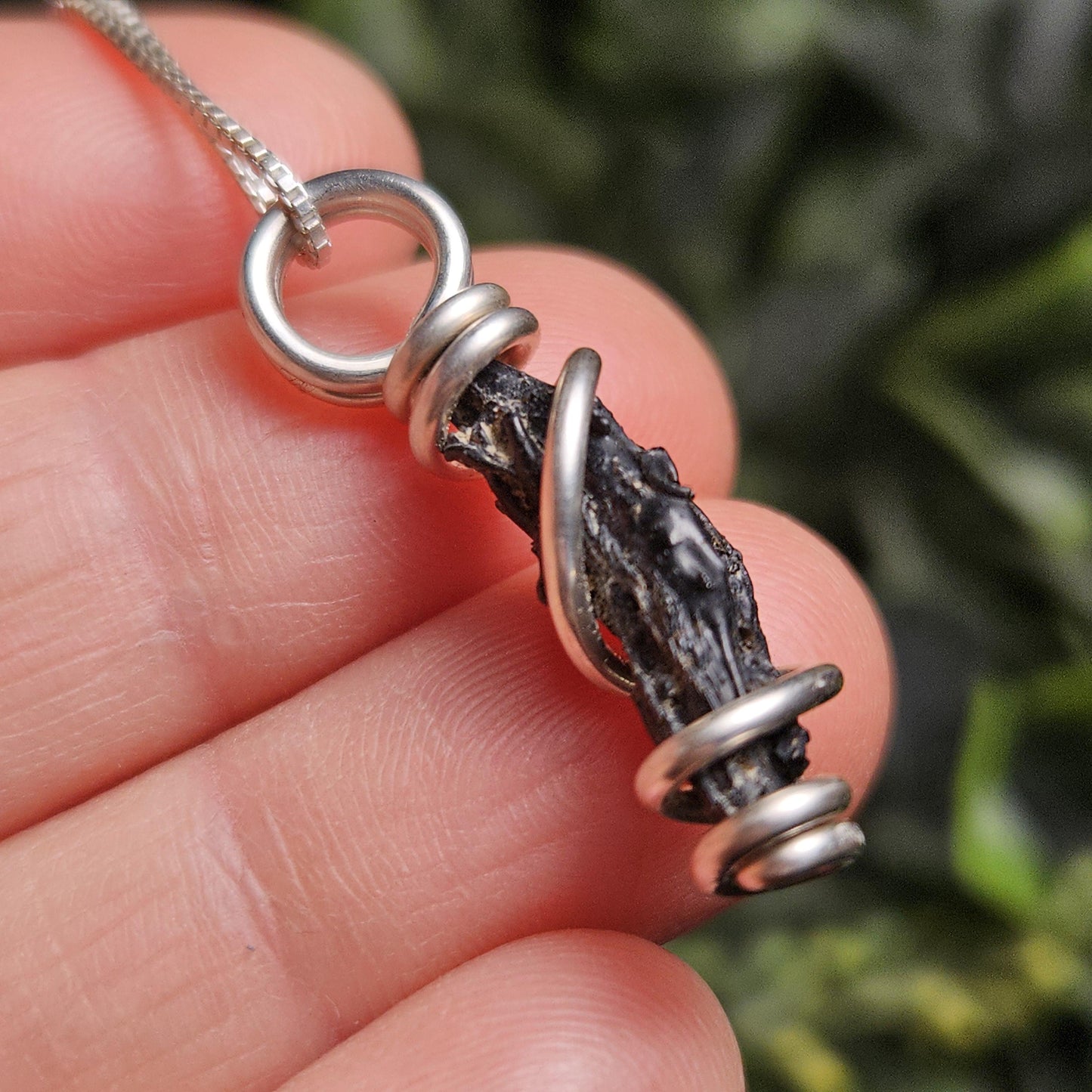 Irgizite Meteorite Pendant, Irgizite Tektite Necklace