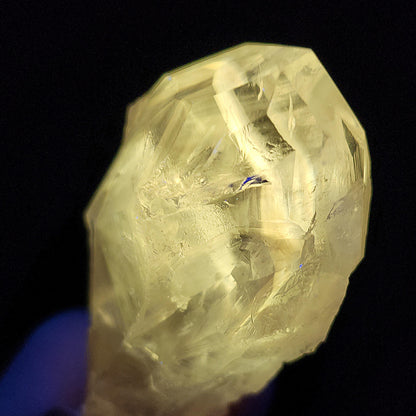 UV Phantom Powellite Amethyst 58g, Bahia Brazil Crystal