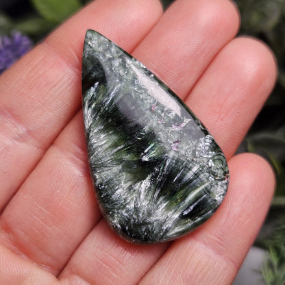 Seraphinite Crystal Cabochon (1.25