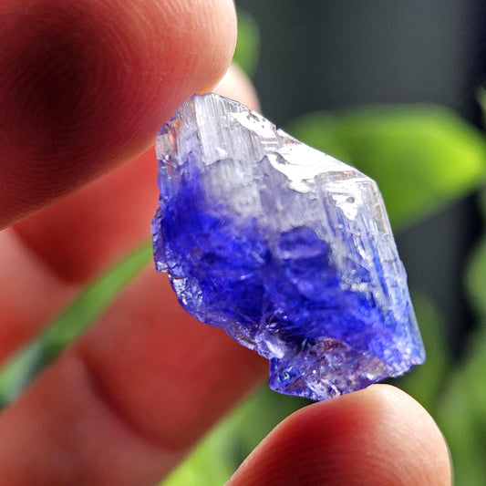 Blue Tanzanite Bicolored Crystal 2.32g, Raw Tanzanite Specimen
