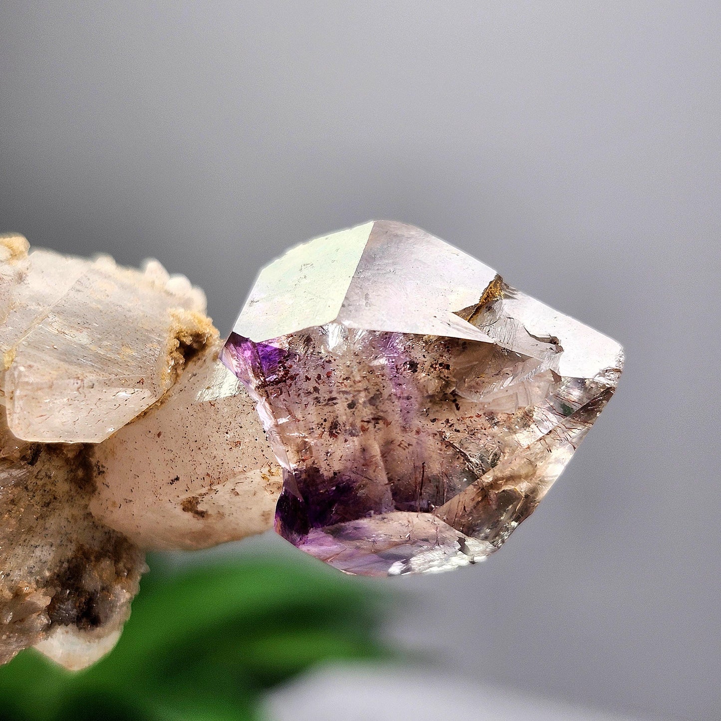 Shangaan Amethyst Scepter Sterling Silver Necklace, Chibuku Mine, Gobobeseb Mountains