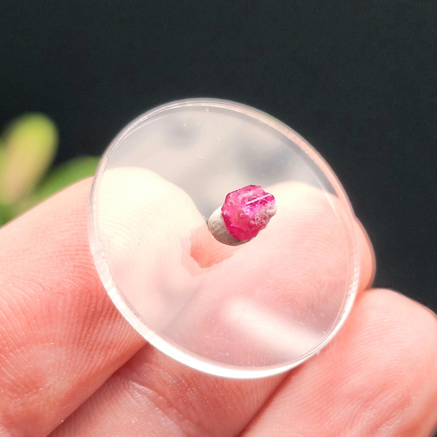 Bixbite Crystal from Utah .45ct, Red Beryl Authentic Specimen