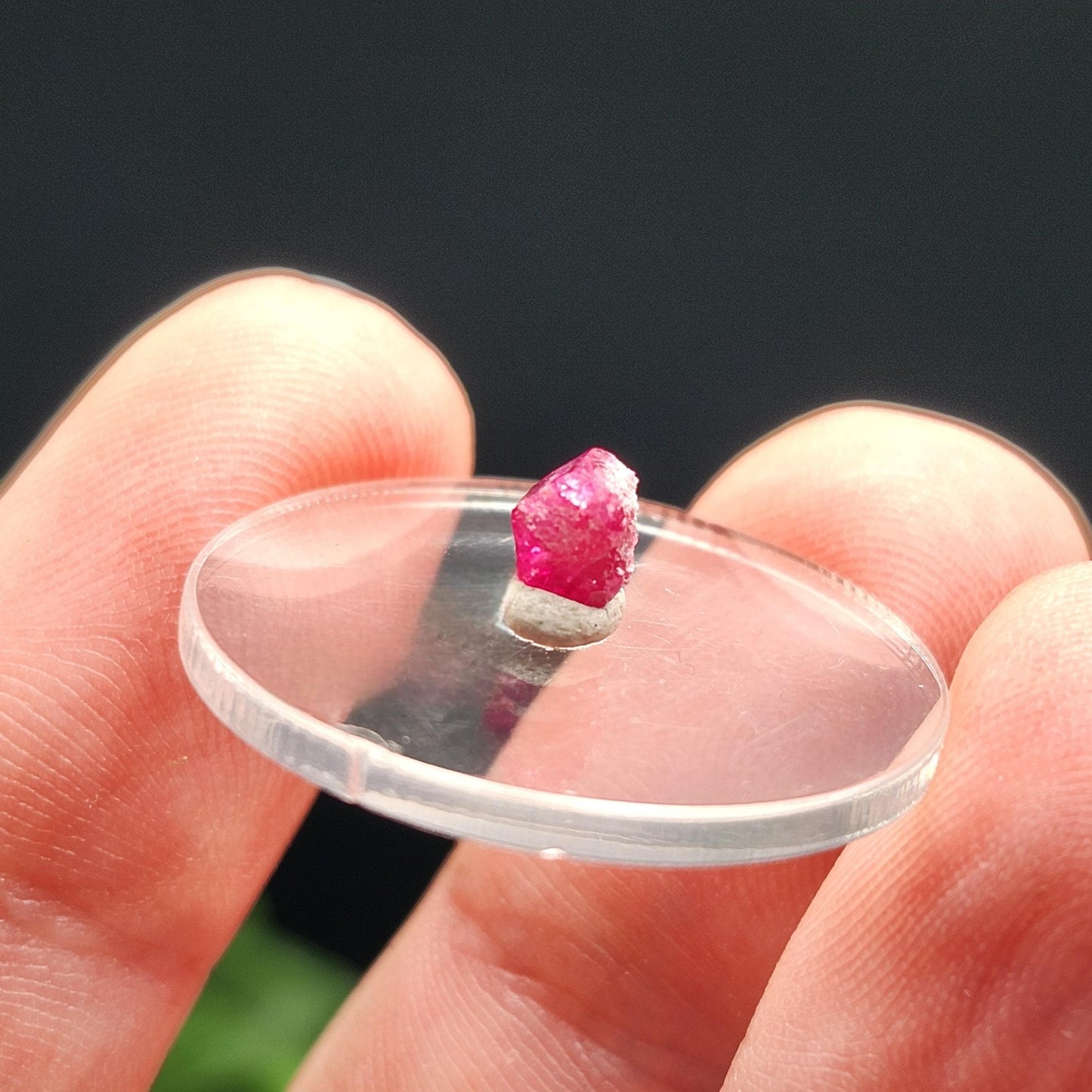 Bixbite Crystal from Utah .45ct, Red Beryl Authentic Specimen