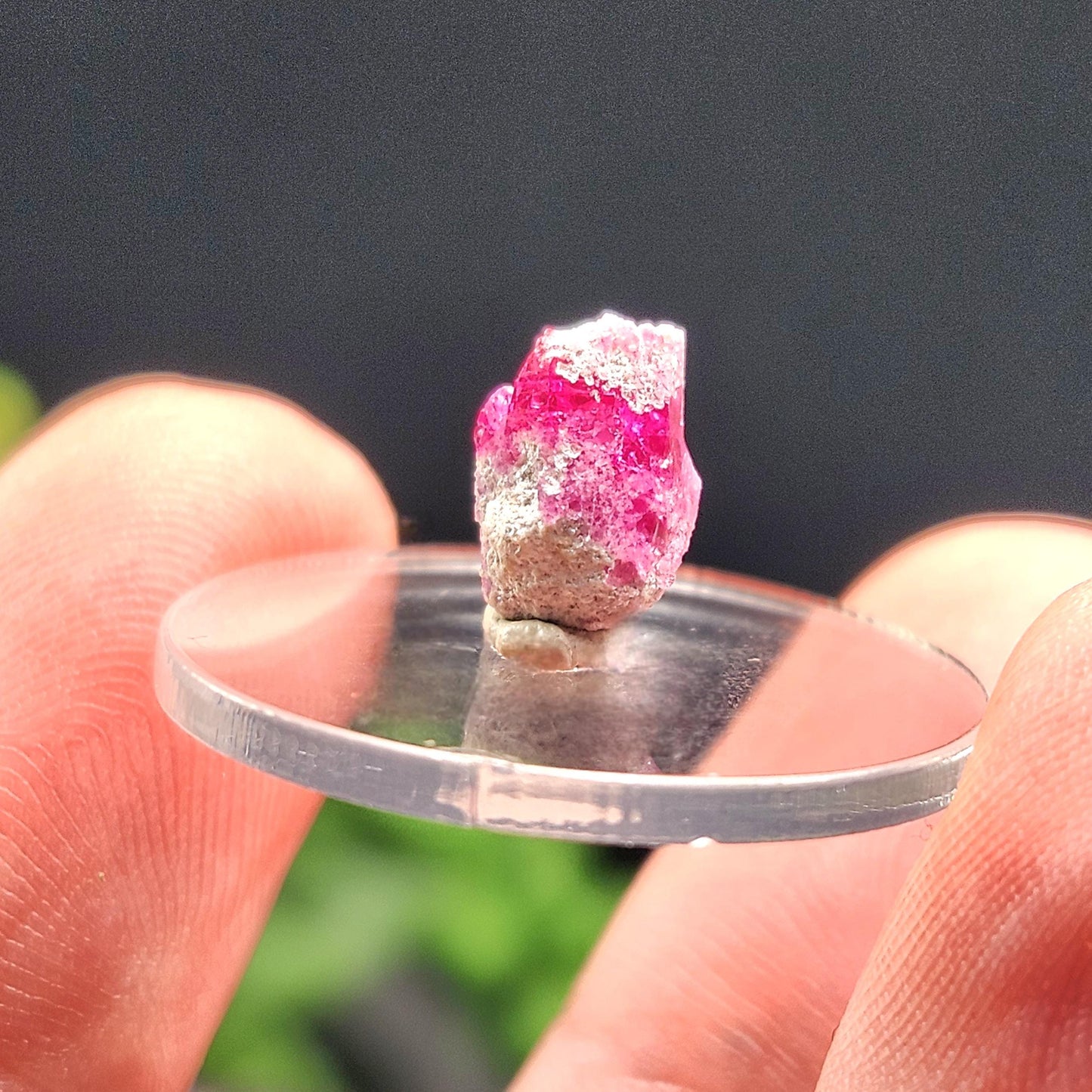 Bixbite Crystal, Terminated Red Beryl Crystal from Utah 1.9ct, Red Emerald Bixbite Gem