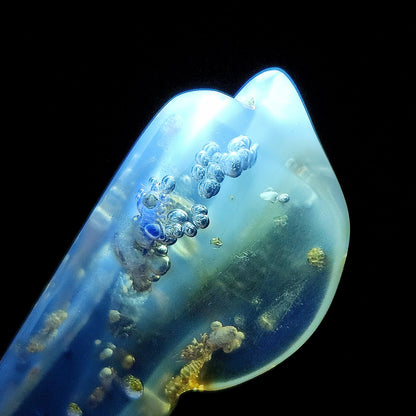 Amber with Bugs & Static ENHYDRO 30g, UV Reactive Natural Amber Fossil with Insect Inclusions