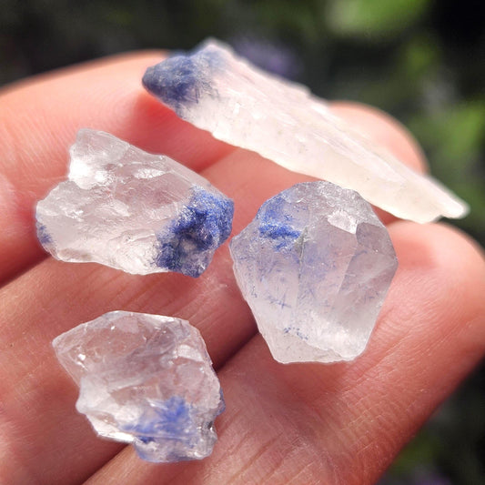 Raw Dumortierite in Quartz, Fibrous Dumortierite Specimen