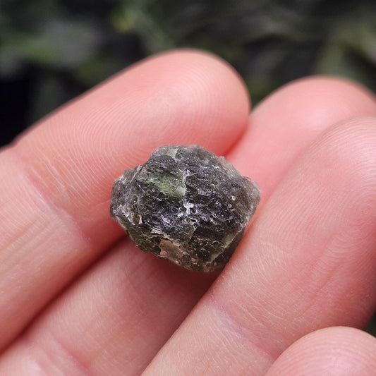 Genuine Moldavite Specimen 2g, Authentic Raw Moldavite Crystal