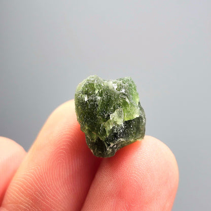 Genuine Moldavite Specimen 2g, Authentic Raw Moldavite Crystal