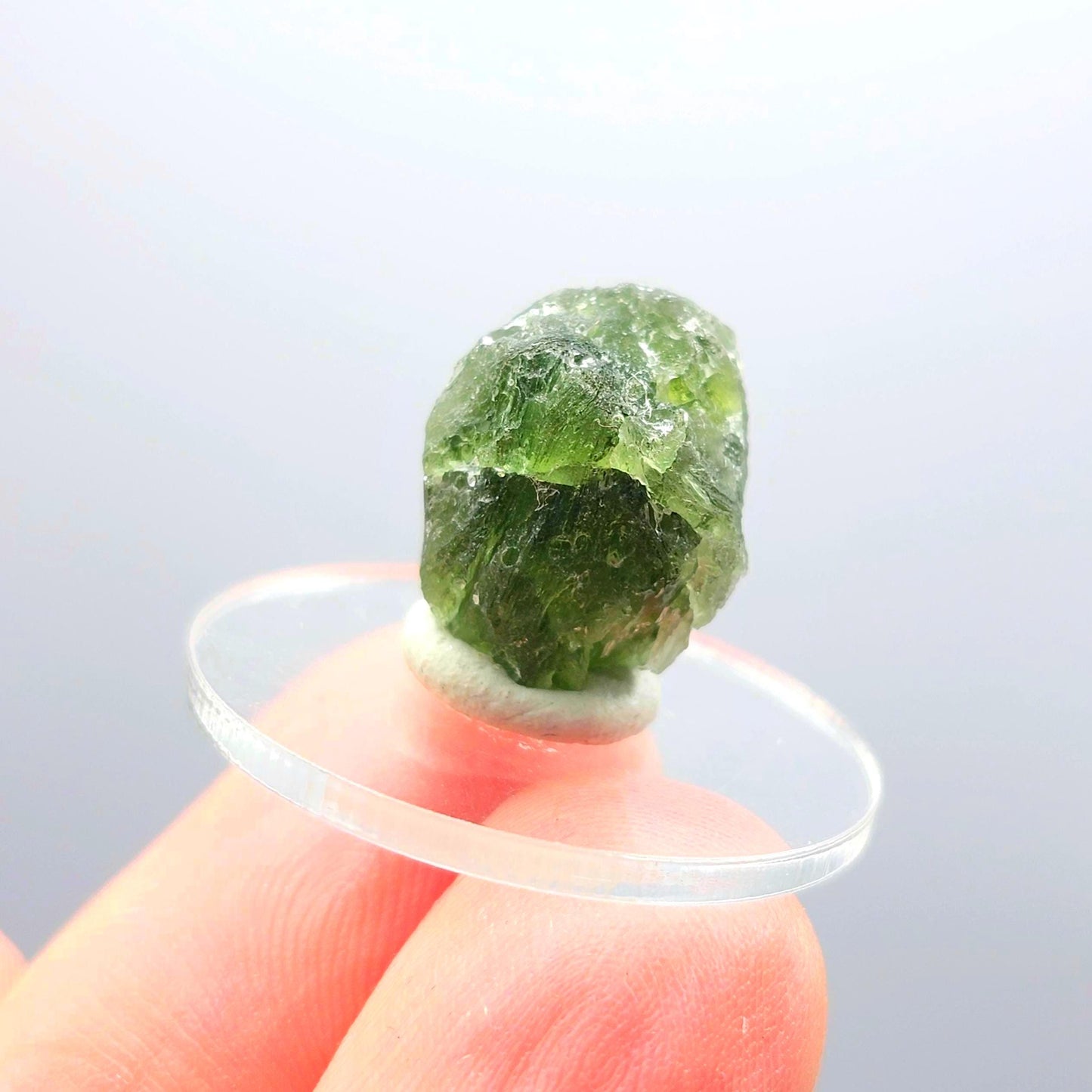 Genuine Moldavite Specimen 2g, Authentic Raw Moldavite Crystal