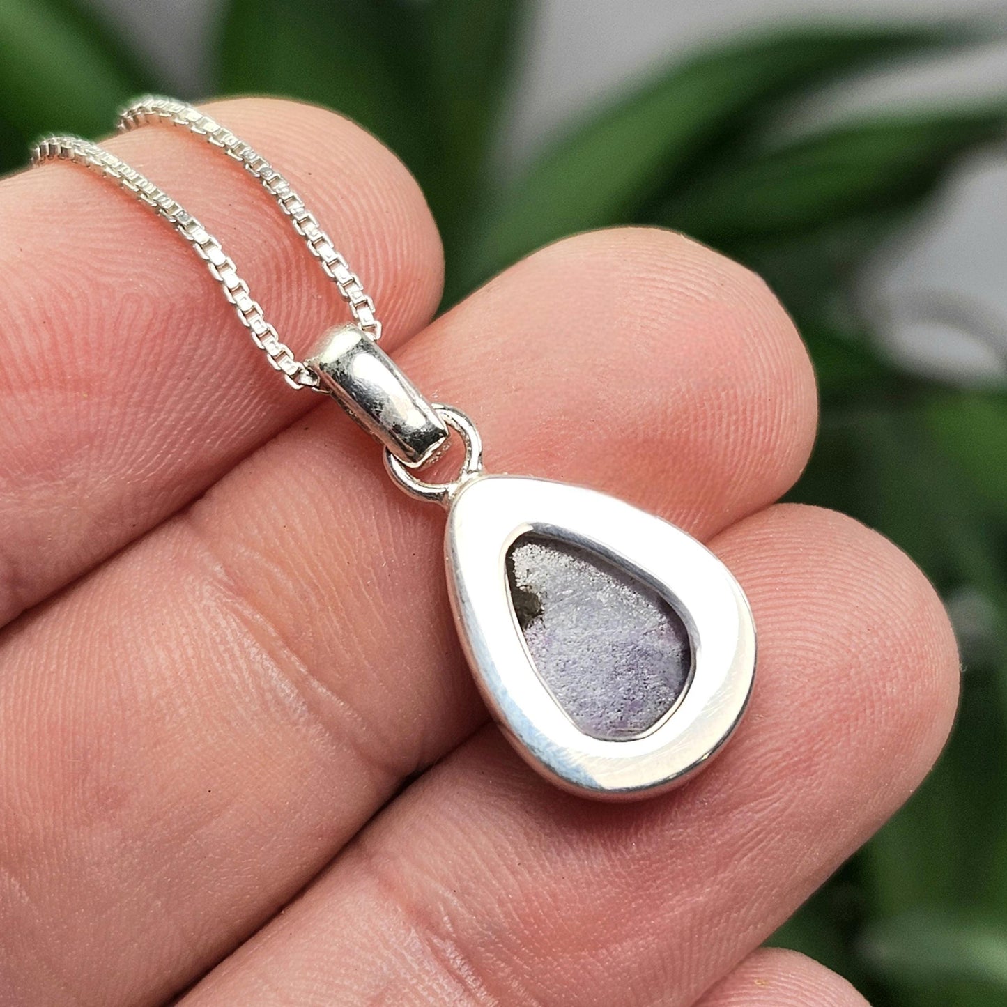Sugilite Pendant, Sterling Silver Sugilite Necklace